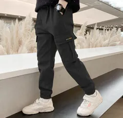 キッズサルエルパンツ(ブラック/120サイズ/130サイズ/140サイズ/150サイズ/160サイズ）ボトムスズボンこども子供男の子男児女児子供服