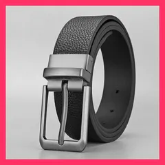 ★売れ筋★ 送料無料 ベルト メンズ 穴なし オートロック ビジネス 123cm 自動 コンフォート 無段階 無調整 スーツ フォーマル レザー 紳士 父の日 敬老の日