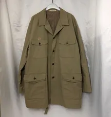 00s- 日本製 Papas+ パパスプラス トレンチコート フード付 ベージュ