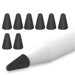 カラフル BabbleCom Apple Pencil対応 ペン先 カバー 8個セット シリコン キャップ iPad対応 簡単装着 滑り止め 摩耗防止 カラフル