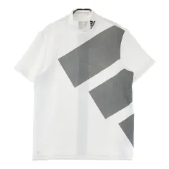 サイズ：M ADIDAS GOLF アディダスゴルフ HG8304 モックネック 半袖Tシャツ  ホワイト系 [240101449671] ゴルフウェア メンズ ストスト