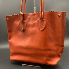 85 FURLA フルラ レザー トートバッグ オレンジ