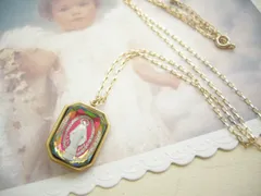 ドイツヴィンテージ　インタリオグラスストーン　バージンマリア