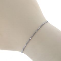 Pt999 純プラチナ ブレスレット ベネチアンチェーン シンプル 18cm【新品仕上済】【zz】【中古】