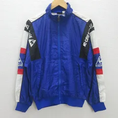 H■90s■ルコック スポルティフ/le coq sportif ヴィンテージナイロンジャケット【M】青/MENS■41【中古】
