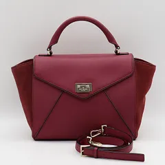 ケイトスペード ショルダーストラップ付 レッド系レザー ショルダー/ハンドバッグ 2WAY レディース 2000000 NSK OMI