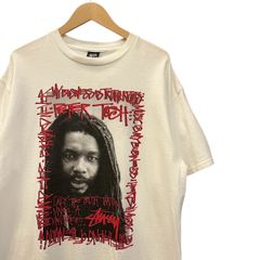 00s Deadstock!! ビンテージ STUSSY プリント Tシャツ L ホワイト PETER TOSH  00年代 デッドストック 未使用品 ヴィンテージ OLD ステューシー ピータートッシュ