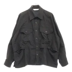 SASQUATCH fabrix (サスクワァッチファブリックス) 24SS UTILITY VENTILATION SHIRT ユーティリティ コットン リネン 長袖 シャツ ブラック 24SS-SY9-006のサムネイル
