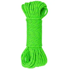 【特価セール】認証 ダブルブレード構造 6mm UIAA アクセサリーコード CE ポリエステル製 CLIMBING 6Mカット GM フロレセンスグリーン