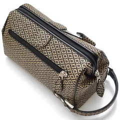 《期間限定SALE》《送料無料＆税込価格》《新品未使用》《数量限定》《特別価格》最高級！鹿革！ヤギ革！和装にもマッチする柄！大人気＆大流行！印伝！菱菊柄！日本製！男女兼用！ダレス型！セカンドクラッチバック　IND-H001　ベージュ