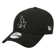 NewEra ニューエラ キャップ ロサンゼルス・ドジャース 9FORTY メンズ レディース 帽子 LA ロゴ ベースボールキャップ 野球帽 メジャーリーグ ブラック