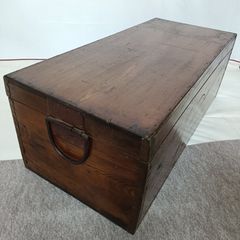 時代物 道具箱 木箱 金具 インテリア ディスプレイ 骨董品