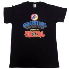 【中古】Tシャツ(男性アイドル) GENERATIONS Tシャツ ブラック Sサイズ 「GENERATIONS LIVE TOUR 2019 “少年クロニクル”」