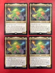新品　mtg　ゼンディカー　創造の座、オムナス　ショーケース　拡張　foil 232)《創造の座、オムナス/Omnath, Locus of Creation》[ZNR] 金