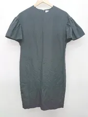 ◇ BEAUTY & YOUTH UNITED ARROWS フレンチスリーブ 膝丈 ワンピース サイズＭ ネイビー レディース P  【1407100031610】