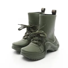 未使用　鑑定済み✨　ルイヴィトン　アークライト　レインブーツ　23.5cm相当 LOUIS VUITTON 未使用品 20ss ルイヴィトン LVアークライト