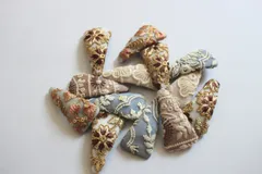 インド刺繍ヘアピン　2個set　　パッチンピン　髪飾り　ヘアアクセサリー