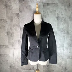 ナチュラルビューティーベーシック NATURAL BEAUTY BASIC テーラードジャケット　【S】 ブラック 黒 シンプル 棉 カジュアル フォーマル
