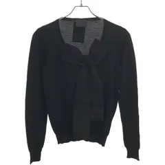 LANVIN ランバン 08AW リボンデザインウールニットセーター  ブラック Sのサムネイル