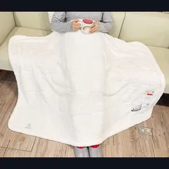 スヌーピー ハーフケット (アイボリー) ブランケット 西川 SNOOPY