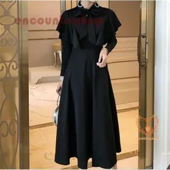 ワンピース レディース フレア きれいめ フォーマルワンピース 結婚式 ロングワンピース ドレス 長袖 Aラインワンピース パーティードレス 【お買い得】ZZ520