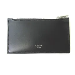 【未使用級】CELINE カードケース ブラック レザー 名刺入れ CELINE セリーヌ 名刺入れ ブラック レザー【472】RKT の購入