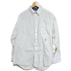 TOMMYHILFIGER トミーヒルフィガー 長袖シャツ ボタンダウンシャツ M 白 ヴィンテージ メンズ レディース 古着 P-110