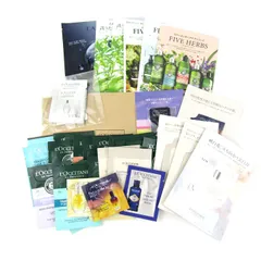 ロクシタン他 美容液 シャンプー等 サンプル 42点セット 未使用 コスメ まとめて 大量 外装キズ有 レディース