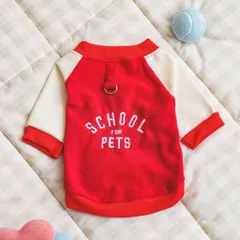 【KOR170690L】ペット用 犬用 野球 ジャンパー Lサイズ レッドのサムネイル