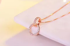 【在庫限り】　ダブル　リング　ネックレス　ピンクゴールド