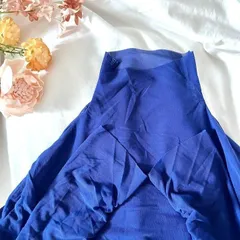 新品★シアー　タートルカットソー　タートルネック　ブルー　シアータートル　韓国