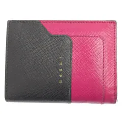 MARNI (マルニ) バイフォールド コンパクトウォレット 二つ折り財布 ピンク/ブラックのサムネイル