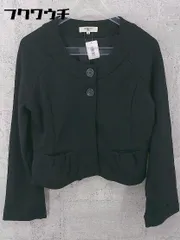 ◇ NATURAL BEAUTY BASIC ナチュラルビューティーベーシック ノーカラー ジャケット サイズS ブラック レディース 【中古】 【1002801339418】