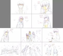 [중고] 엽서 새로운 봄 전시 원화 엽서 10장 세트 [극장판 Fate/stay night[Heaven's Feel] III.spring song×ufotable Cafe 제3기]