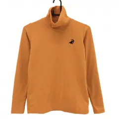 パラディーゾ 長袖ハイネックシャツ オレンジ 裏微起毛 ロゴ刺しゅう  レディース M ゴルフウェア Paradiso