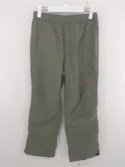 ◇ ◎ FILA フィラ ロゴ刺繍 2WAY ジョガーパンツ サイズM カーキ レディース メンズ E  【1306080003962】