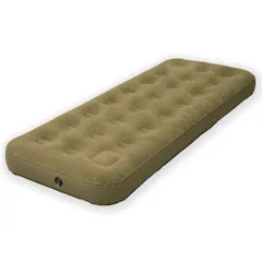 新品 [キャンパーズコレクション 山善] エアーベッド 防災グッズ 一時使用 ポンプ不要 コンパクト収納 厚さ22cm 長さ198cm 屋外 キャンプ テント 車中泊 非常時 マット ポンプインエアベッド ABH カーキ