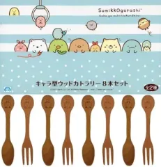 【中古】マグカップ・湯のみ とかげセット キャラ型ウッドカトラリー8本セット 「すみっコぐらし」