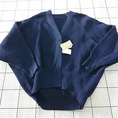 ◇ Θ prose verse プロズヴェール Vネック 長袖 ニット カーディガン サイズF ネイビー系 レディース E  【1509100067801】