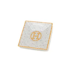 HERMES - エルメス プチカレ No1 モザイク24 スクエアプレート ゴールド P0260 プチカレ No1 〈モザイク 24〉プラチナ | Hermès - エルメス