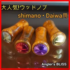 【新品未使用】ウッドハンドルノブ 天然木/ガンメタ 2個 ダイワ、シマノ対応 Yahoo!オークション -「ウッドノブ シマノ」(フィッシング) の