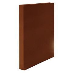 （まとめ買い）コレクト クリアブック プレミアム リングバインダー A4 4穴 茶 S-44V-BR 【3冊セット】