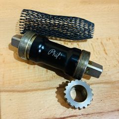 【希少】 phil wood BB セット BSA/JIS 軸長108mm ISO スクエアテーパー 専用ツール 付属 フィルウッド ボトムブラケットUSA製