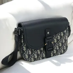 クリスチャンディオール Christian Dior 斜め掛け ショルダーバッグ メンズ 1ADPO049YKS H27E サドル メッセンジャーバッグ スモール