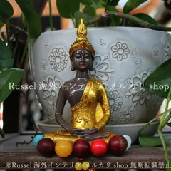 ガーデンオブジェ 仏 ゴールド 樹脂 庭 神様 タイ風 置物 ガーデンオーナメント ガーデニング 雑貨 ガーデン雑貨 ガーデンインテリア ガーデン インテリア 庭の装飾 お洒落 おしゃれ 8-14