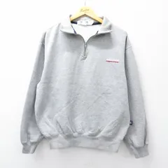 XL/古着 ノーティカ 長袖 ブランド ハーフジップ スウェット メンズ ワンポイントロゴ コンペティション グレー 霜降り 25sep08 中古 スエ