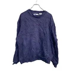 FILA ロゴ スウェット トレーナー Lサイズ フィラ ネイビー 古着卸 アメリカ仕入 t2411-3589