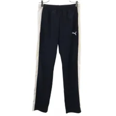 PUMA プーマ トレーニング ジャージ ロングパンツ M ネイビー スポーツウェア レディース 古着