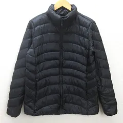 C■ユニクロ/UNIQLO ウルトラライトダウンジャケット【XL】黒/LADIES/ｍ28【中古】