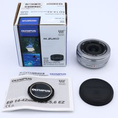OM SYSTEM/オリンパス OLYMPUS 電動式パンケーキズームレンズ M.ZUIKO DIGITAL ED 14-42mm F3.5-5.6 EZ SLV　#250407_AC4203336